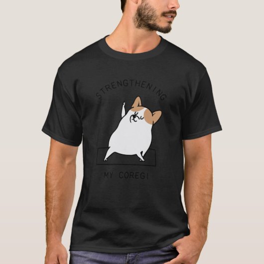 コア強化中 コレギ 笑える友達 Tシャツ (正面)