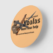 コア救ラス ラウンド壁時計 (傾斜)