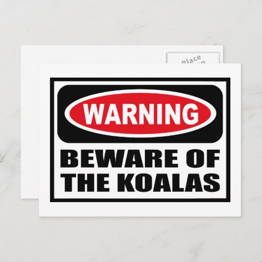 コア警告ラスのはがきに用心 ポストカード (正面/裏面)