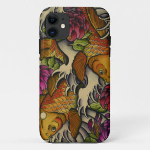 コイおよび菊 iPhone 11 ケース