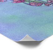 コイと桜バイアダム・デニス ポスター (角)