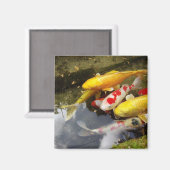 コイのじゅうたんが詰まった日本の水路 マグネット (正面/裏面)