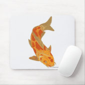 コイのコイのデジタルイラストレーション マウスパッド (マウス)