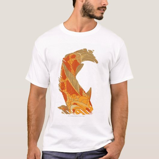 コイのコイのデジタルイラストレーション Tシャツ (正面)