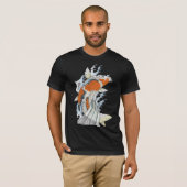 コイのコイのTattoのスタイルのティー Tシャツ (正面フル)
