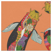 コイのショウガ ファブリック (クローズアップ)