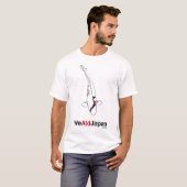 コイのハートのワイシャツの鯉のハートシャツ Tシャツ (正面フル)