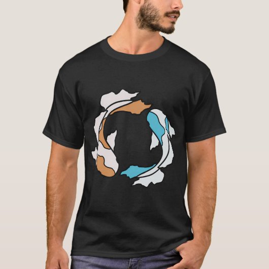 コイのペア Tシャツ (正面)
