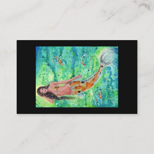 コイのマーメイドとコイ魚の名刺レニー 名刺 (裏面)