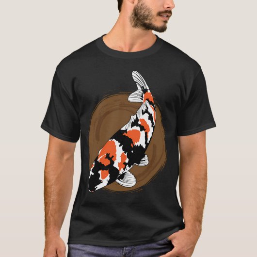 コイの図 Tシャツ (正面)