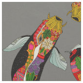 コイの嵐 ファブリック (クローズアップ)