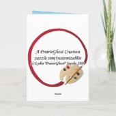 コイの挨拶状 カード (裏面)