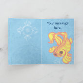 コイの挨拶状 カード (内部)