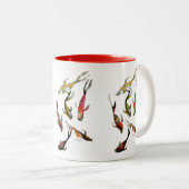 コイの水彩 ツートーンマグカップ (正面右)