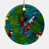 コイの池のオーナメント セラミックオーナメント (裏面)