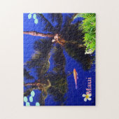 コイの池の反射 ジグソーパズル (縦)