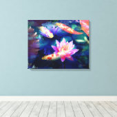 コイの池 キャンバスプリント (インサイチュ (ウッドフロア))