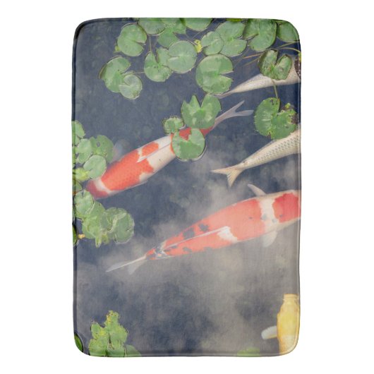 コイの池 バスマット (正面縦)