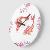 コイの池 ラージ壁時計 (傾斜)