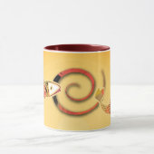 コイの渦巻のマグ マグカップ (中央)
