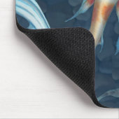 コイの芸者の人魚のマウスパッド マウスパッド (コーナー)