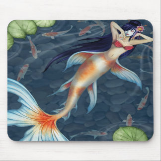 コイの芸者の人魚のマウスパッド マウスパッド