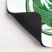 コイの陰陽の白green.jpg マウスパッド (コーナー)