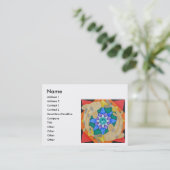 コイの魚およびはす名刺 名刺 (スタンド正面)