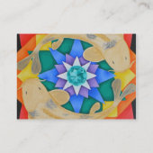 コイの魚およびはす名刺 名刺 (裏面)