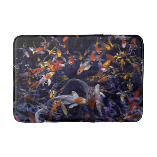 コイの魚が溢れる バスマット (正面)