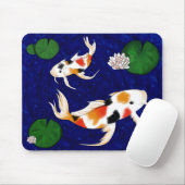 コイの魚のいる池 マウスパッド (マウス)
