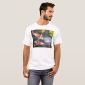 コイの魚のいる池 Tシャツ (正面フル)