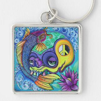 コイの魚のスカルKeychain キーホルダー
