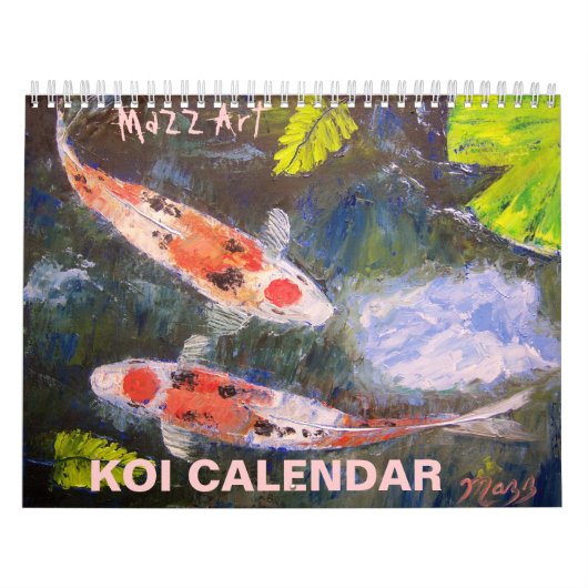 コイの魚の芸術のカレンダー カレンダー (カバー)