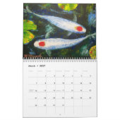 コイの魚の芸術のカレンダー カレンダー (3月 2027)