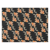 コイの魚の黒 テーブルクロス (正面(横))