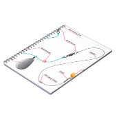 コイの魚釣りのためのBoilieのセットアップ・ダイヤグラム ノートブック (左側)