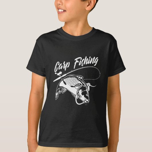 コイの魚釣りのギフト Tシャツ (正面)