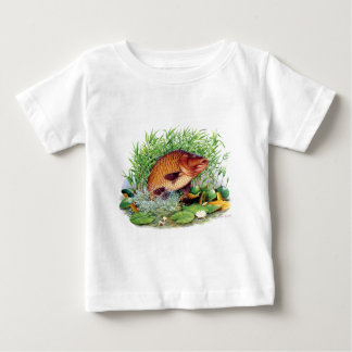 コイの魚釣り ベビーTシャツ