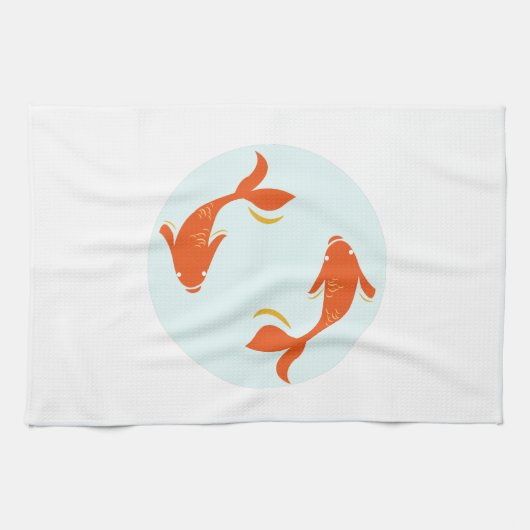 コイの魚 キッチンタオル (横)