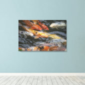 コイの魚 キャンバスプリント (インサイチュ (ウッドフロア))