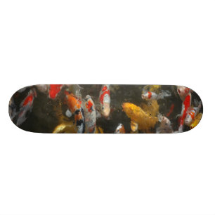 コイの魚 スケートボード