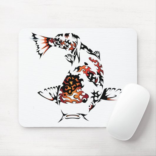 コイの魚 マウスパッド (マウス)