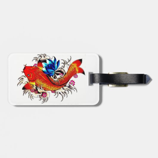 コイの魚 ラゲッジタグ (裏面横)