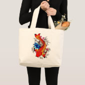 コイの魚 ラージトートバッグ (正面(商品))