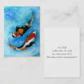 コイの魚 名刺 (正面/裏面)