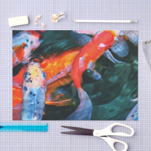 コイの魚 薄葉紙 (クラフト)