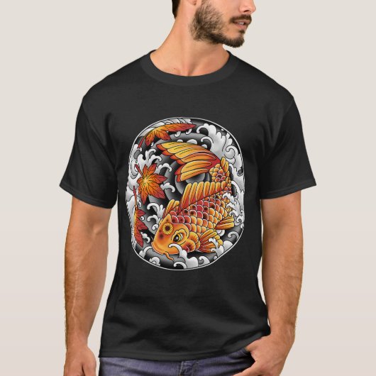 コイの魚 Tシャツ (正面)