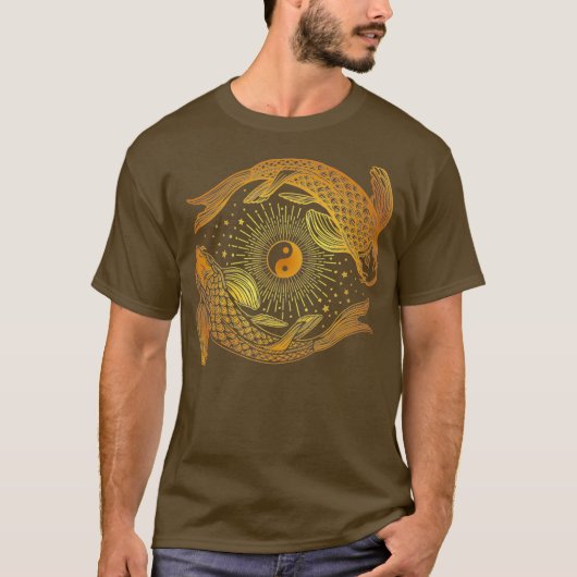 コイの魚 Tシャツ (正面)