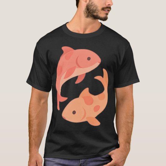 コイの魚 Tシャツ (正面)